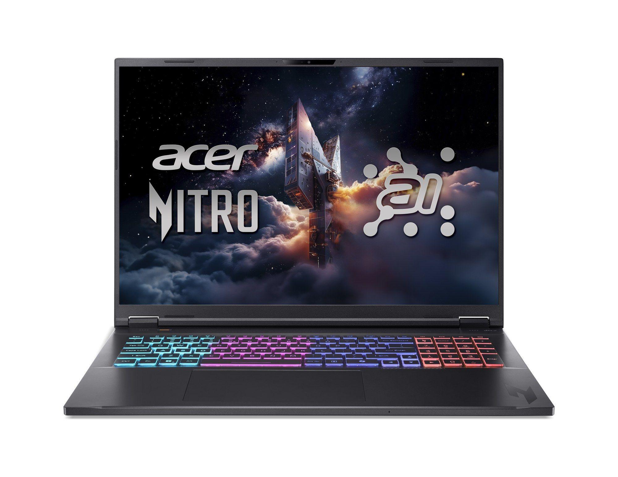 Computador Portátil Gaming ACER Nitro 18 AI AMD AN18-61-R10V (Windows 11 Home, 64 bits - AMD Ryzen AI 7 PRO - 16 GB - Preto)