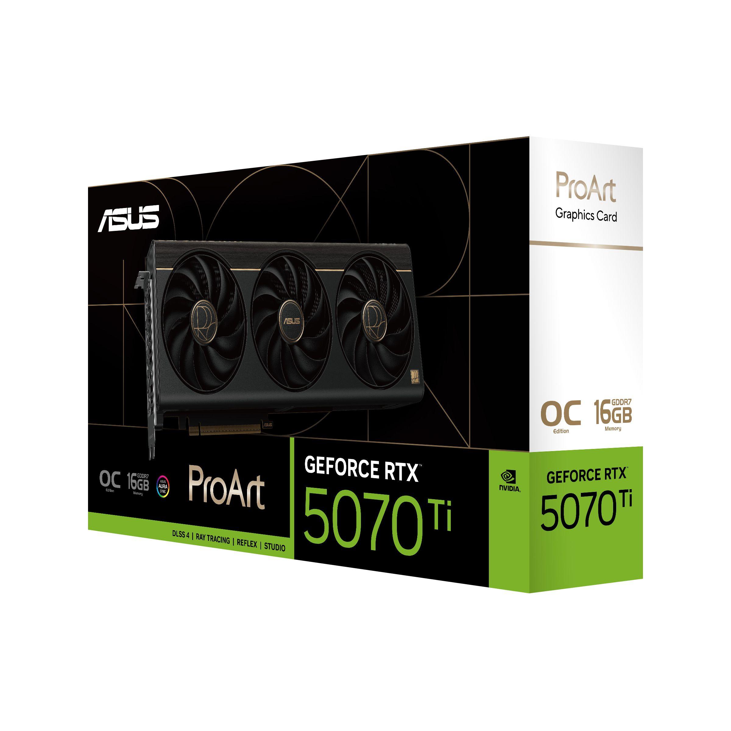 Placa Gráfica ASUS ProArt RTX5070TI-O16G (GeForce RTX 5070 Ti - 28 Gbit/s - 16 GB - Multicor) — miniatura 14