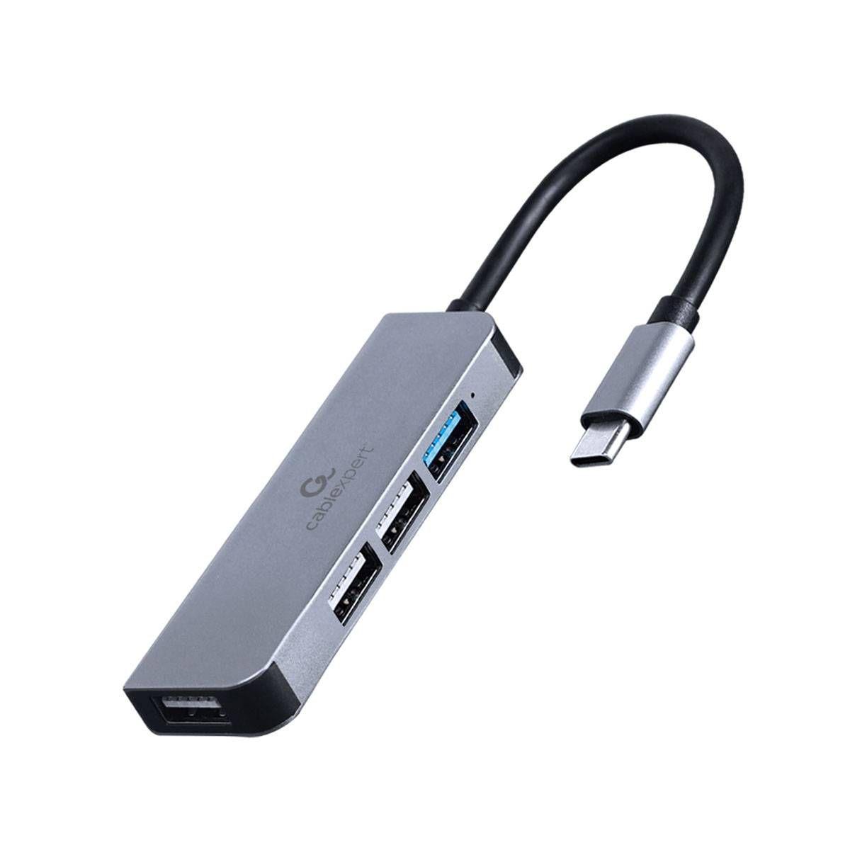 Hub USB-C GEMBIRD UHB-CM-U3P1U2P3-01 (1 x USB Tipo A macho - Prateado), miniatura 2