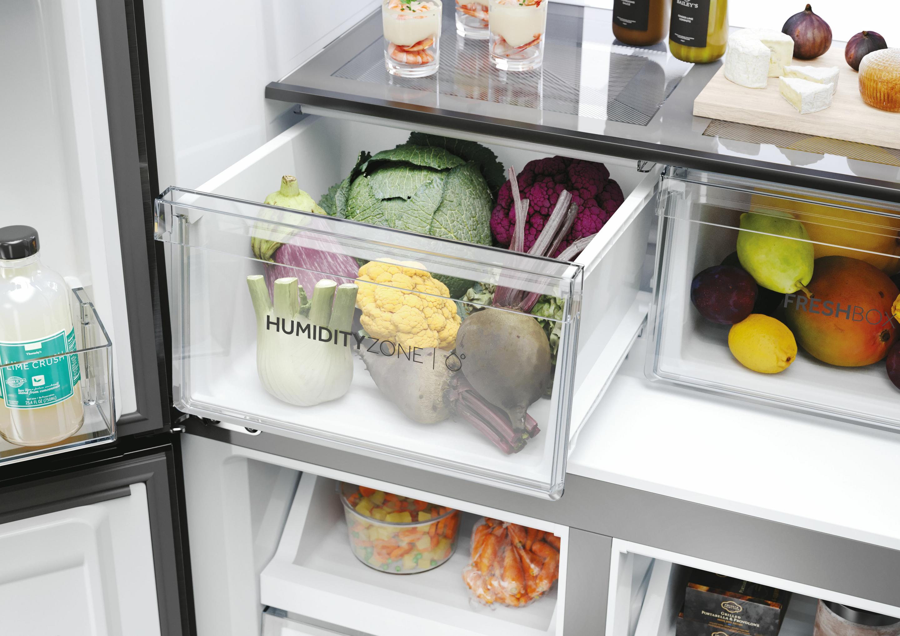 Frigorífico Americano Independente HAIER HCR7818DNMM (467 L - hOn - 181,5x83,3x65 cm - Inox), miniatura 8