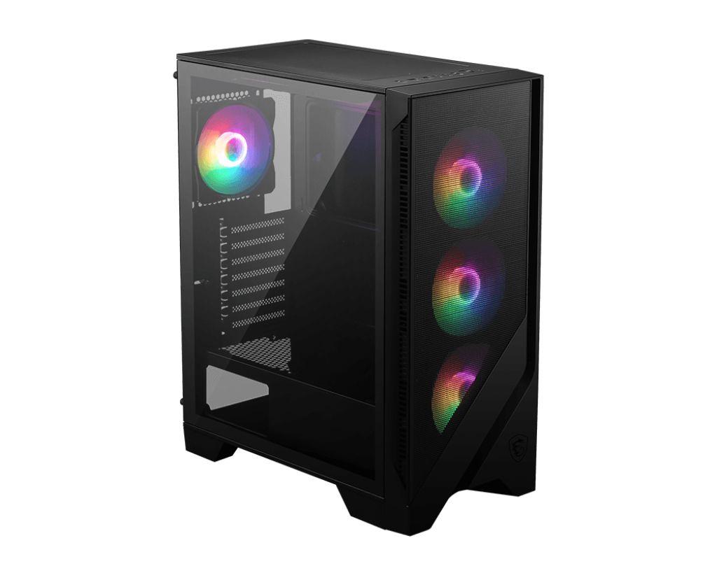 Caixa PC MSI MAG FORGE 120A AIRFLOW (ATX, micro ATX, Mini-ITX - ATX, SFX, SFX-L - Midi Tower - Preto e Transparente) — miniatura 2