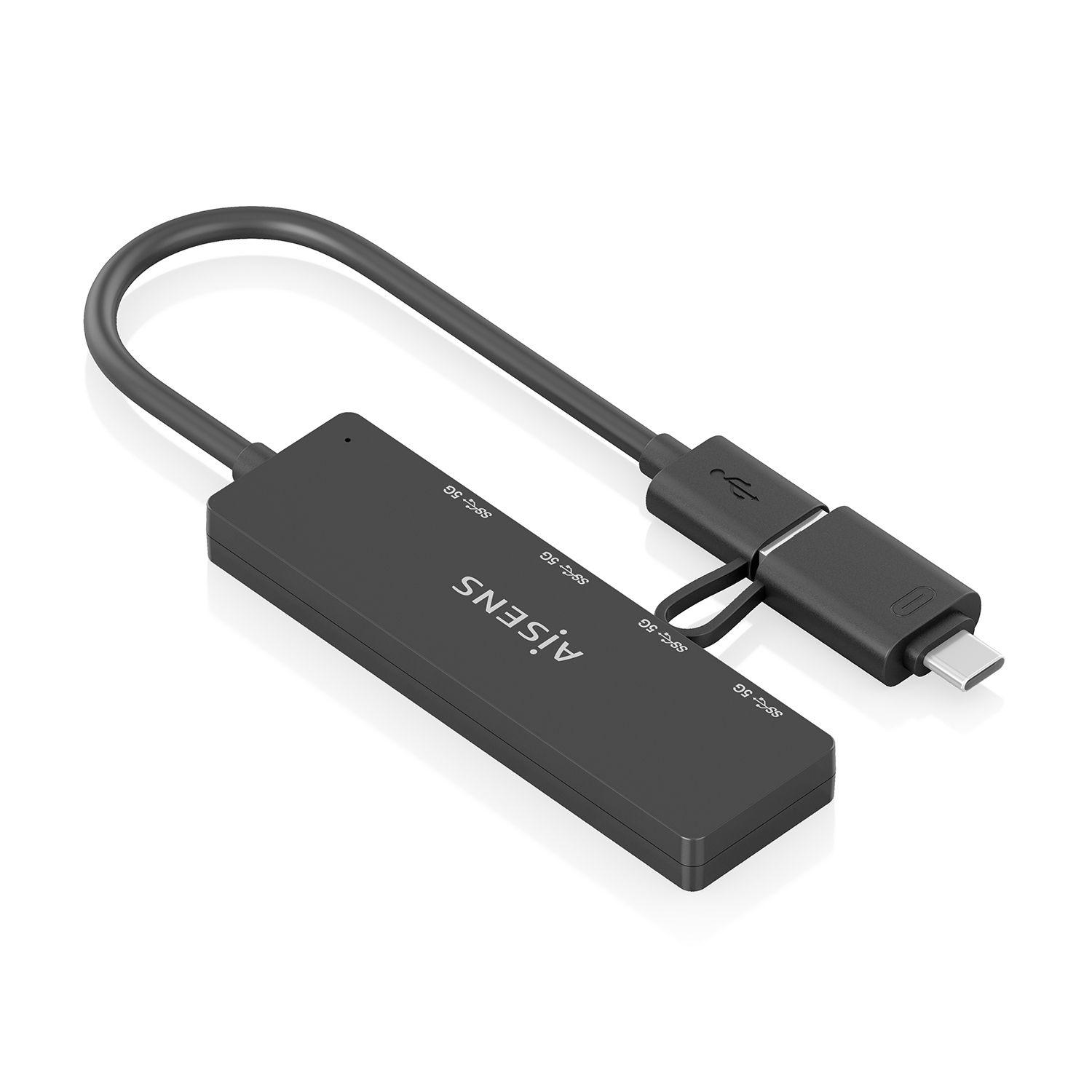 Hub USB AISENS A109-0987 (0,15 m - Preto), miniatura 2