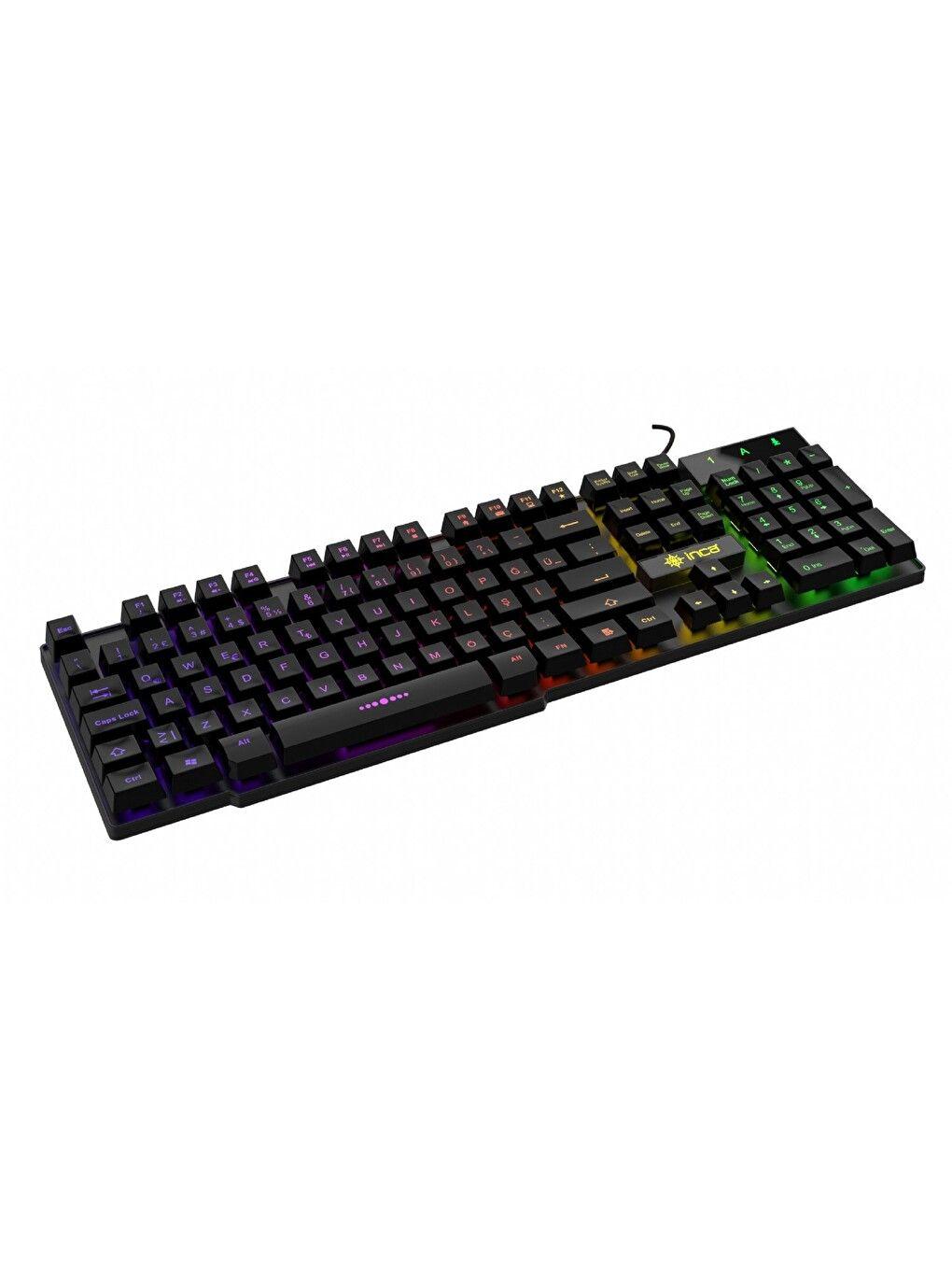 Teclado Gaming INCA IKG-446 (DE - RGB com efeito arco-íris - Preto) — miniatura 5
