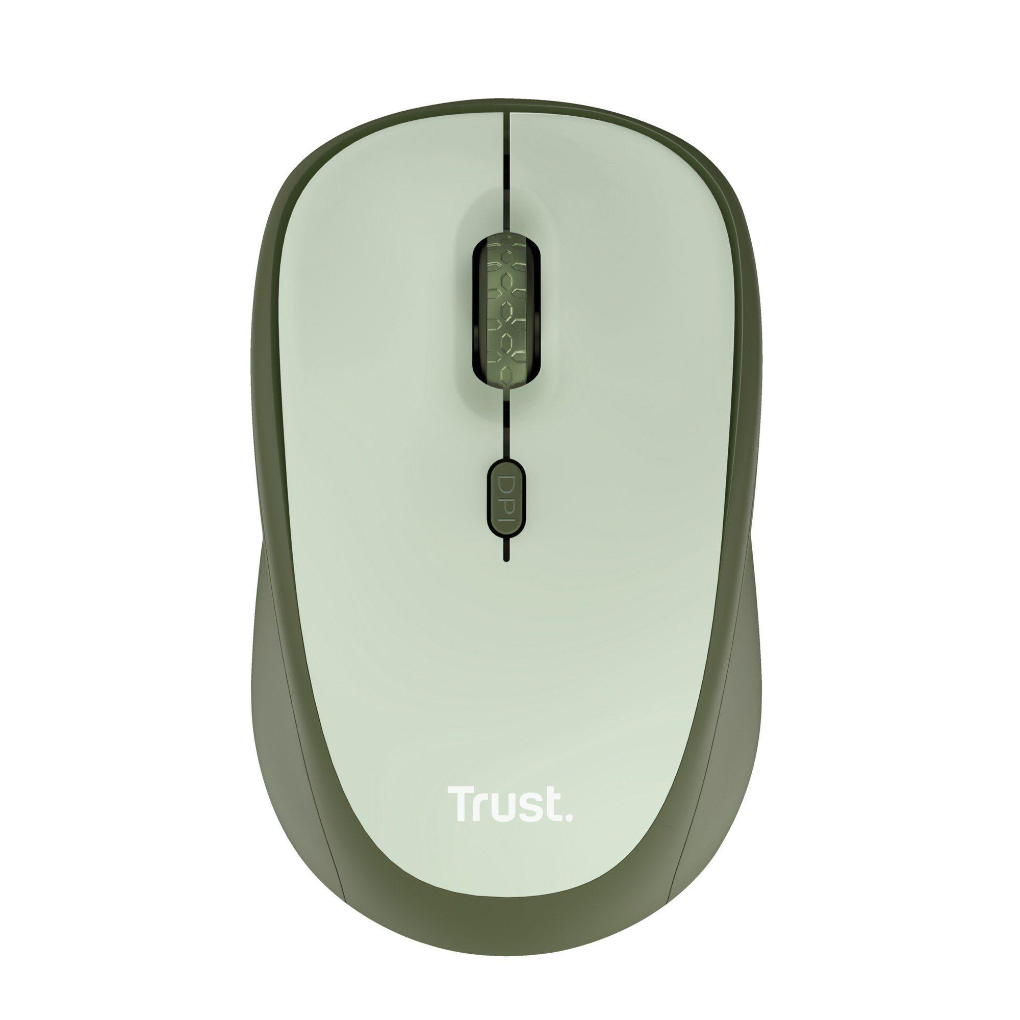 Rato TRUST Yvi+ (Mão direita - 1600 DPI - Ótico - Preto/Verde), miniatura 2