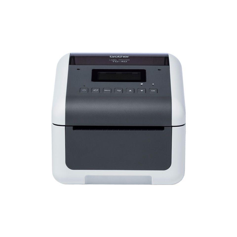 Impressora de Etiquetas, Recibos e Pulseiras BROTHER TD-4455DNWB (Com fios - Cinzento e Branco)