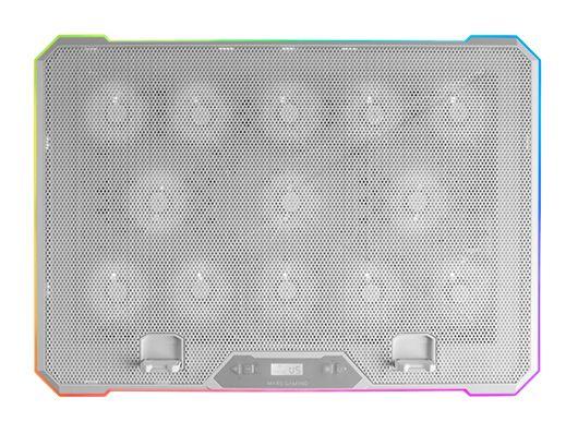 Base de Refrigeração para Portátil MARS GAMING MNBC13 (17" - LCD - 43,2 cm - Branco)
