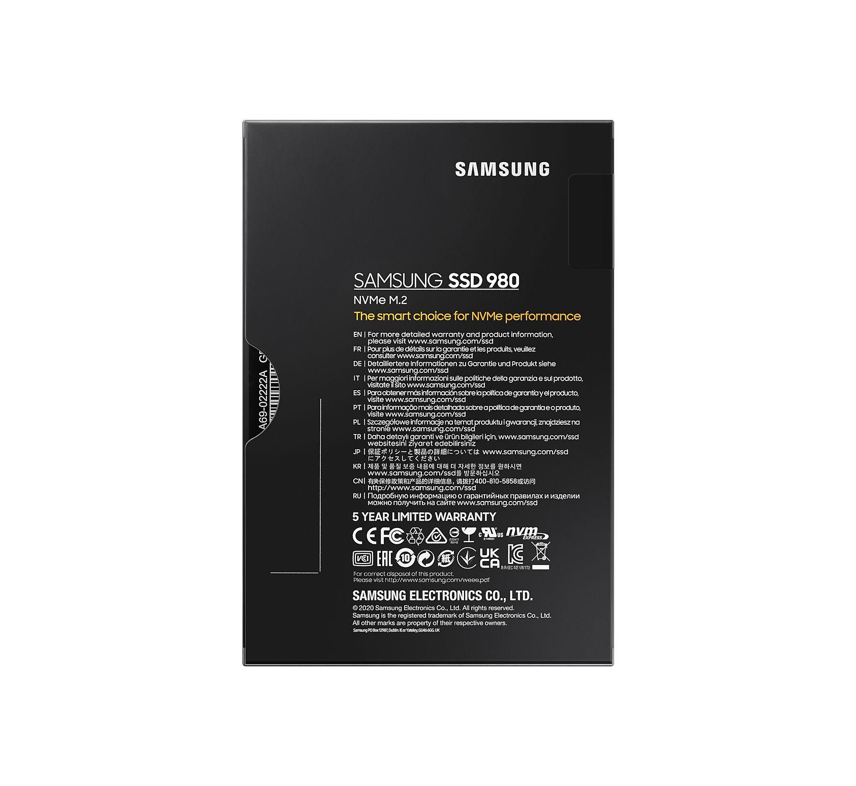 SSD SAMSUNG 980 (500 GB - M.2 2280 - PCI Express 3.0 NVMe - Preto) — miniatura 6