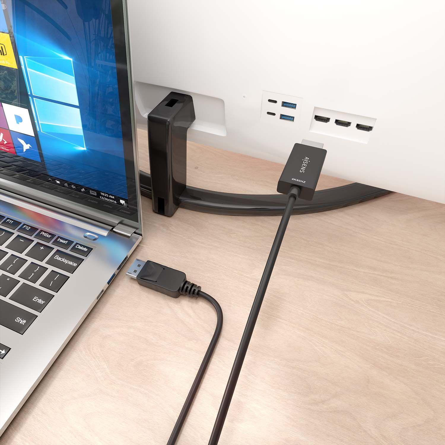 Cabo Conversor AISENS A125-0892 (1 m - HDMI Type A - Preto) — miniatura 4