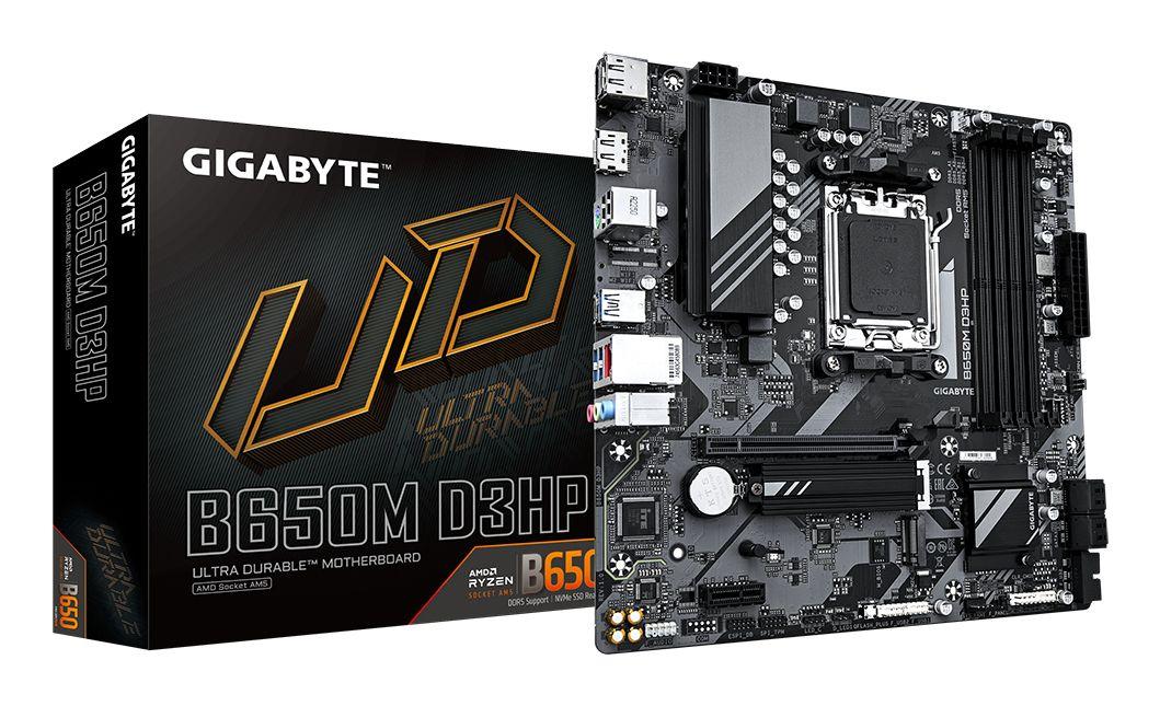 Motherboard GIGABYTE B650M D3HP rev. 1.0 (AM5 - micro ATX - Duplo canal - Castanho)
