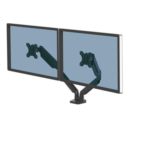 Suporte de Monitor Duplo FELLOWES Platinum Series 8042501 (até 40" - 8 kg por Monitor - Preto)
