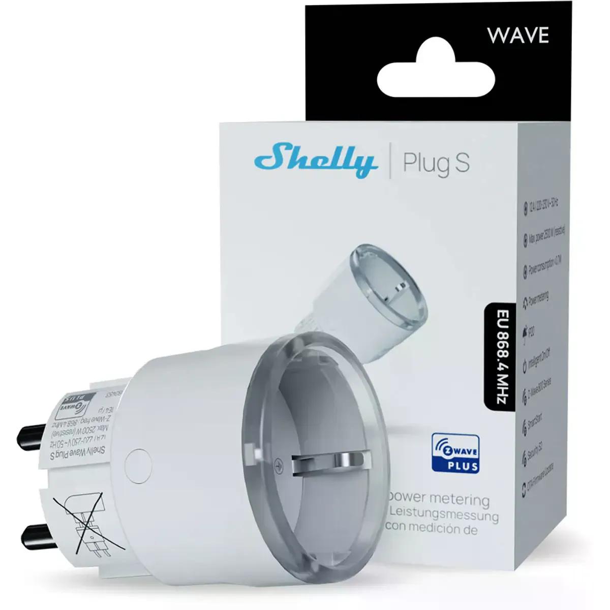 Tomada Inteligente Exterior SHELLY Wave Plug S (Branca) — miniatura 4