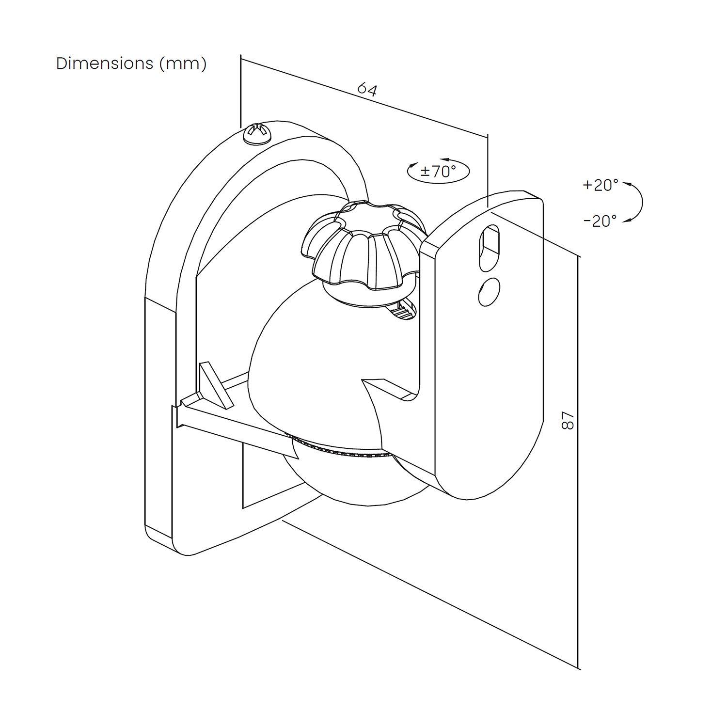 Suporte de Parede para Colunas AISENS SPK06U-423 (Preto) — miniatura 7