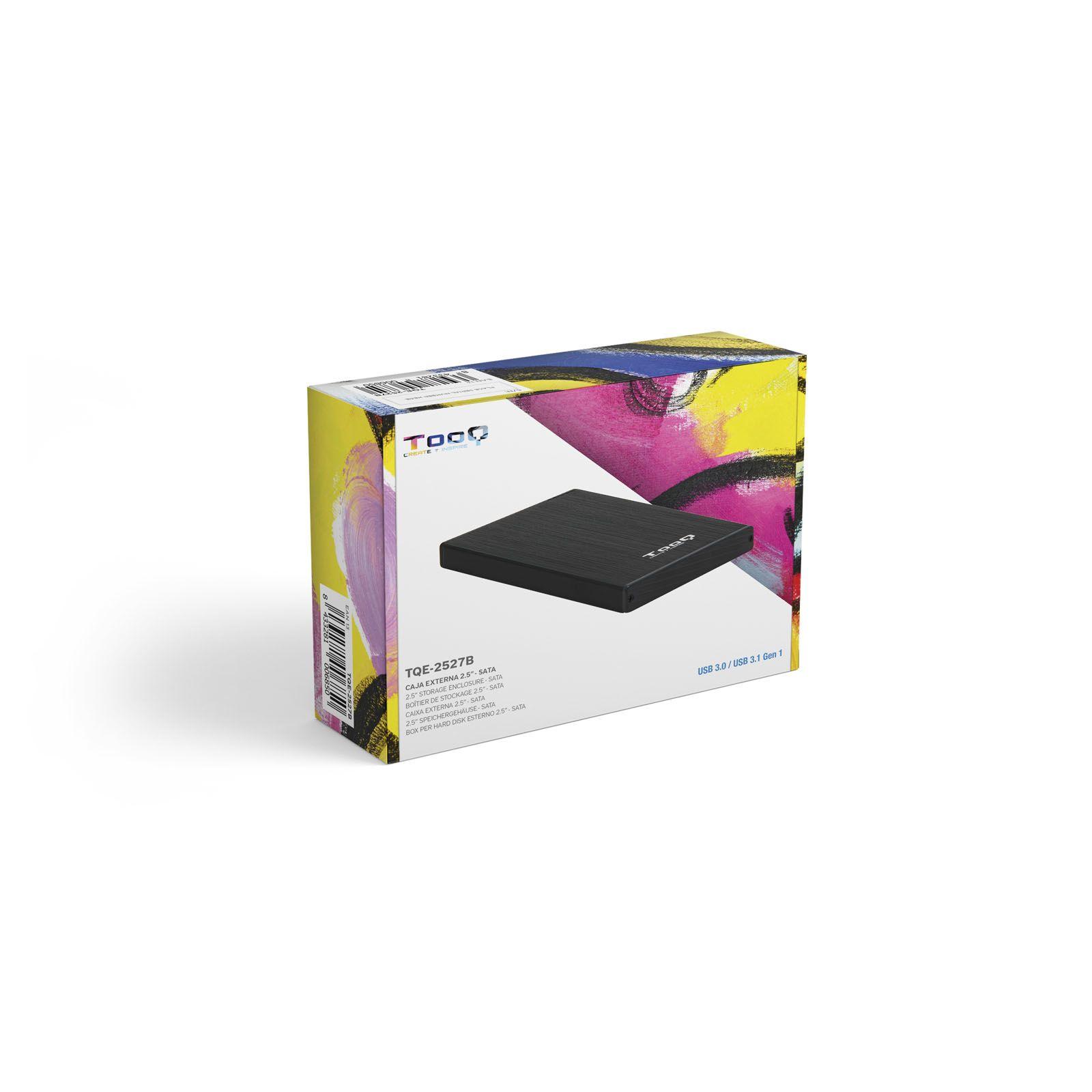 Caixa Externa para HDD/SSD TOOQ TQE-2527B (3 TB - 2,5" - USB 3.0 - Preto) — miniatura 6