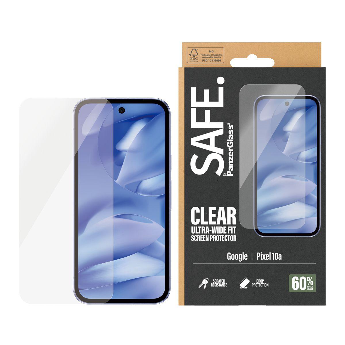 Protetor de Ecrã PANZERGLASS SAFE. Google Pixel 10a 5G (Google Pixel 10a 5G - Transparente) — miniatura 2
