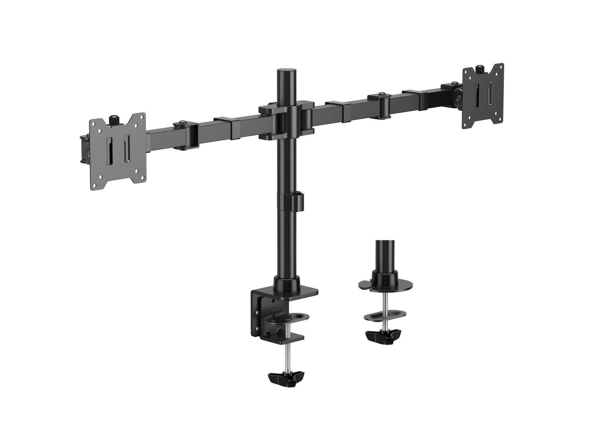 Suporte de Secretária para Monitores EQUIP 650177 (17-35" - 2 Monitores - 40 kg - Preto)