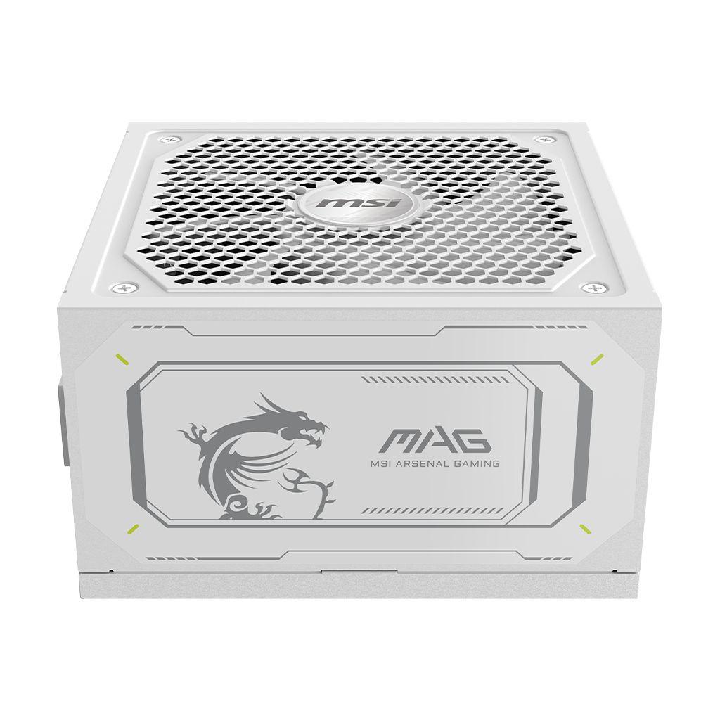 Fonte de Alimentação MSI MAG A1000GL PCIE5 WHITE (ATX - 1000 W - 80 PLUS Gold - Branco), miniatura 2