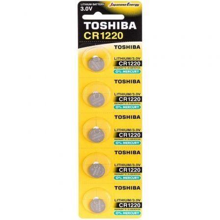 Pack de 5 Pilhas de Botão TOSHIBA CR1220 PW BP-5N (CR1220 Lithium - 3 V)