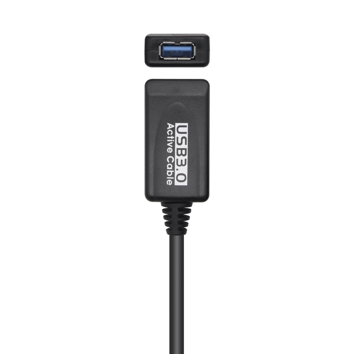 Cabo de Extensão USB AISENS A105-0525 (5 m - USB A - USB 2.0 / USB 1.1 - Preto), miniatura 2