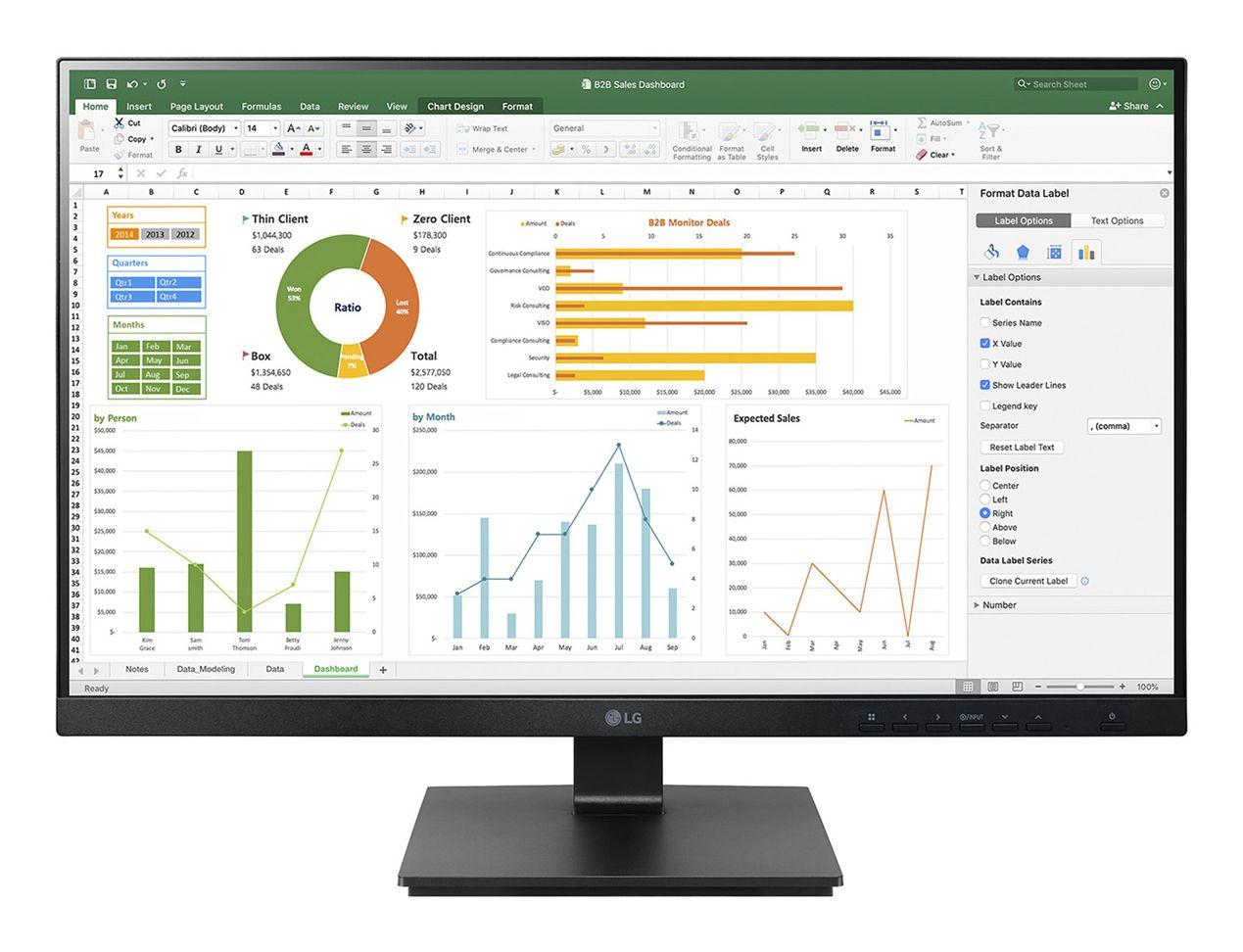 Monitor LG 27BN65Q-B Recondicionado (27" - IPS - 75 Hz - Preto)