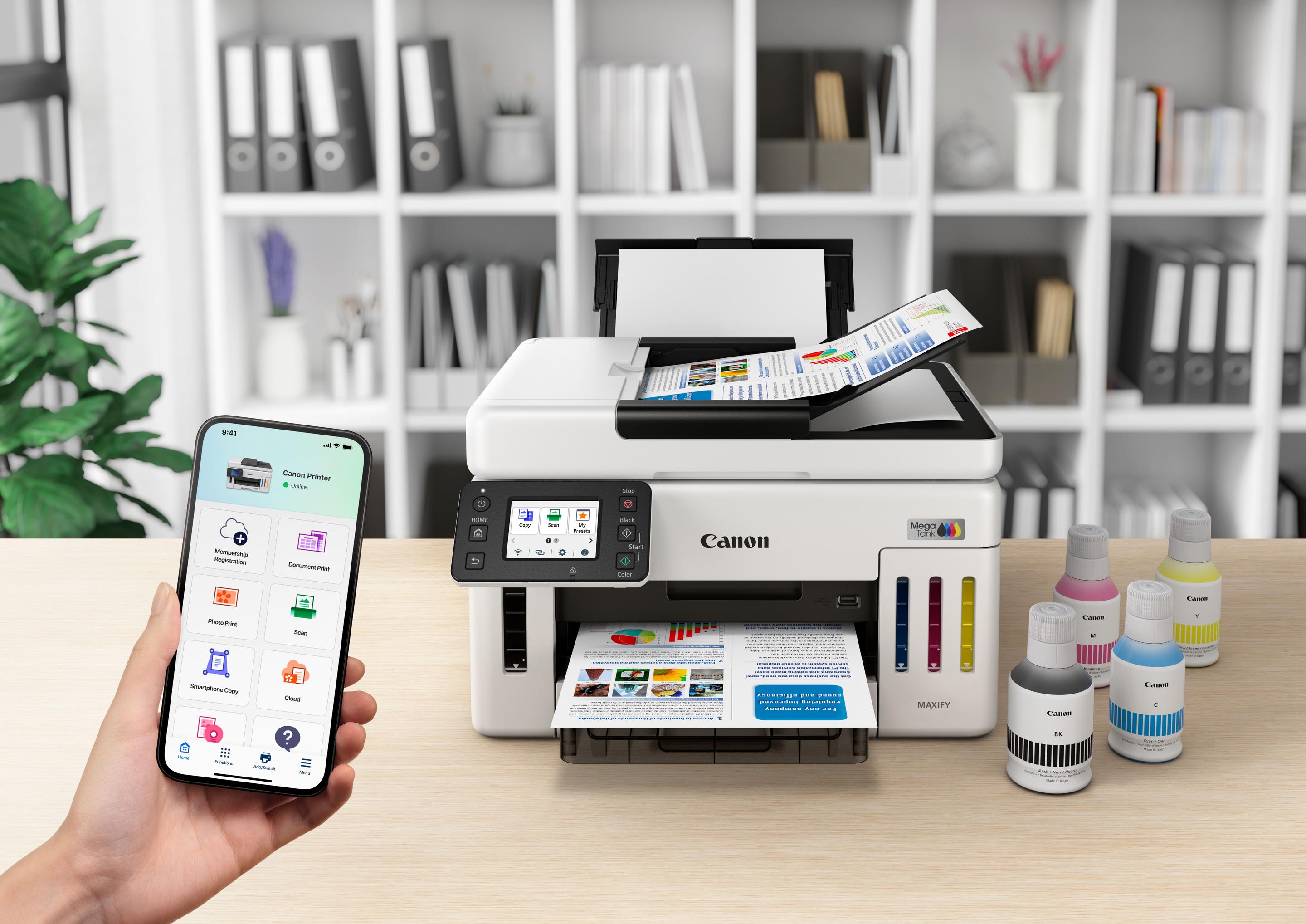 Impressora Multifunções CANON MAXIFY GX6150 (A4 - Impressão a cores - 350 folhas - Preto e Branco) — miniatura 20