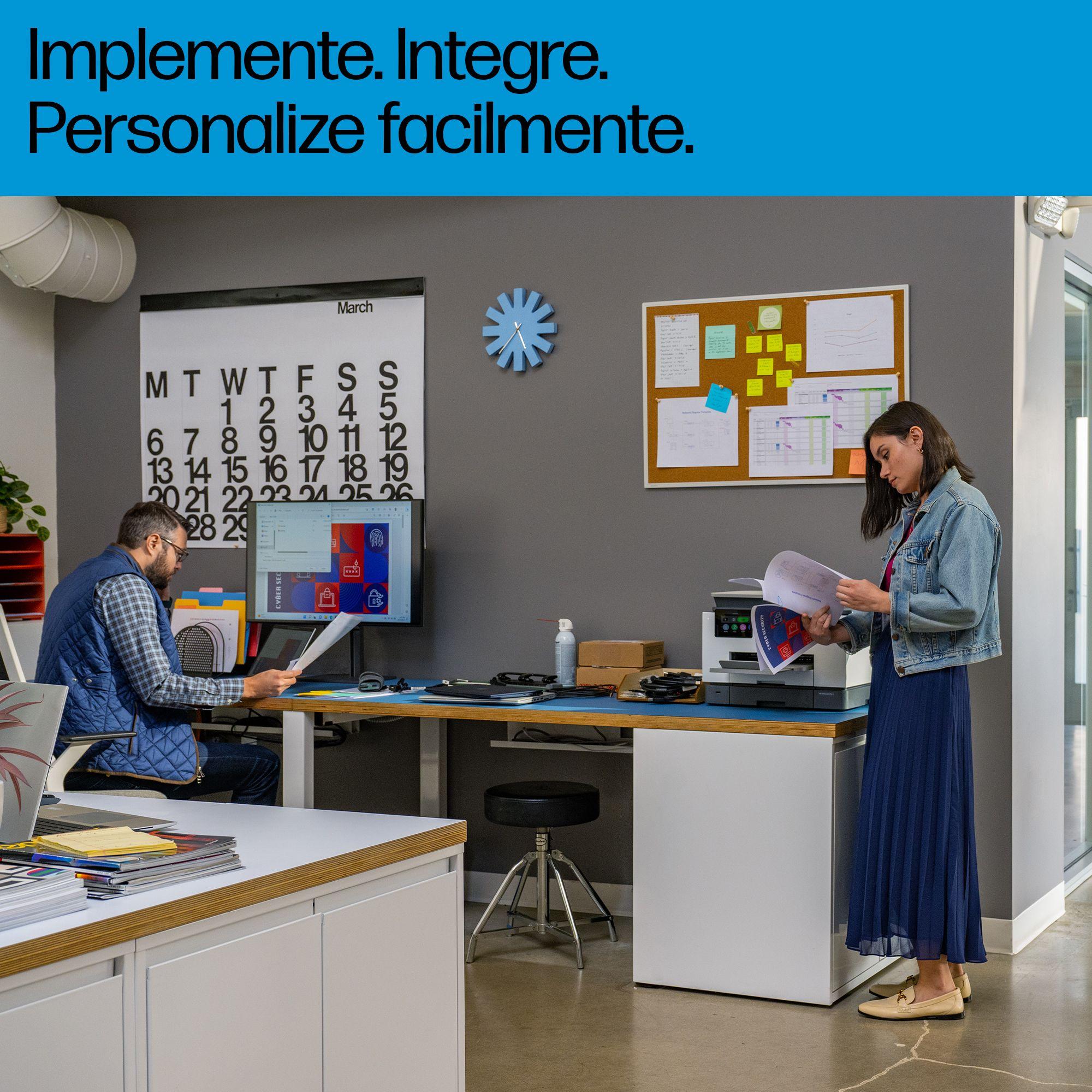 Impressora Multifunções HP OfficeJet Pro 9130b (A4 - Impressão a cores - 500 folhas - Cinzento), miniatura 6