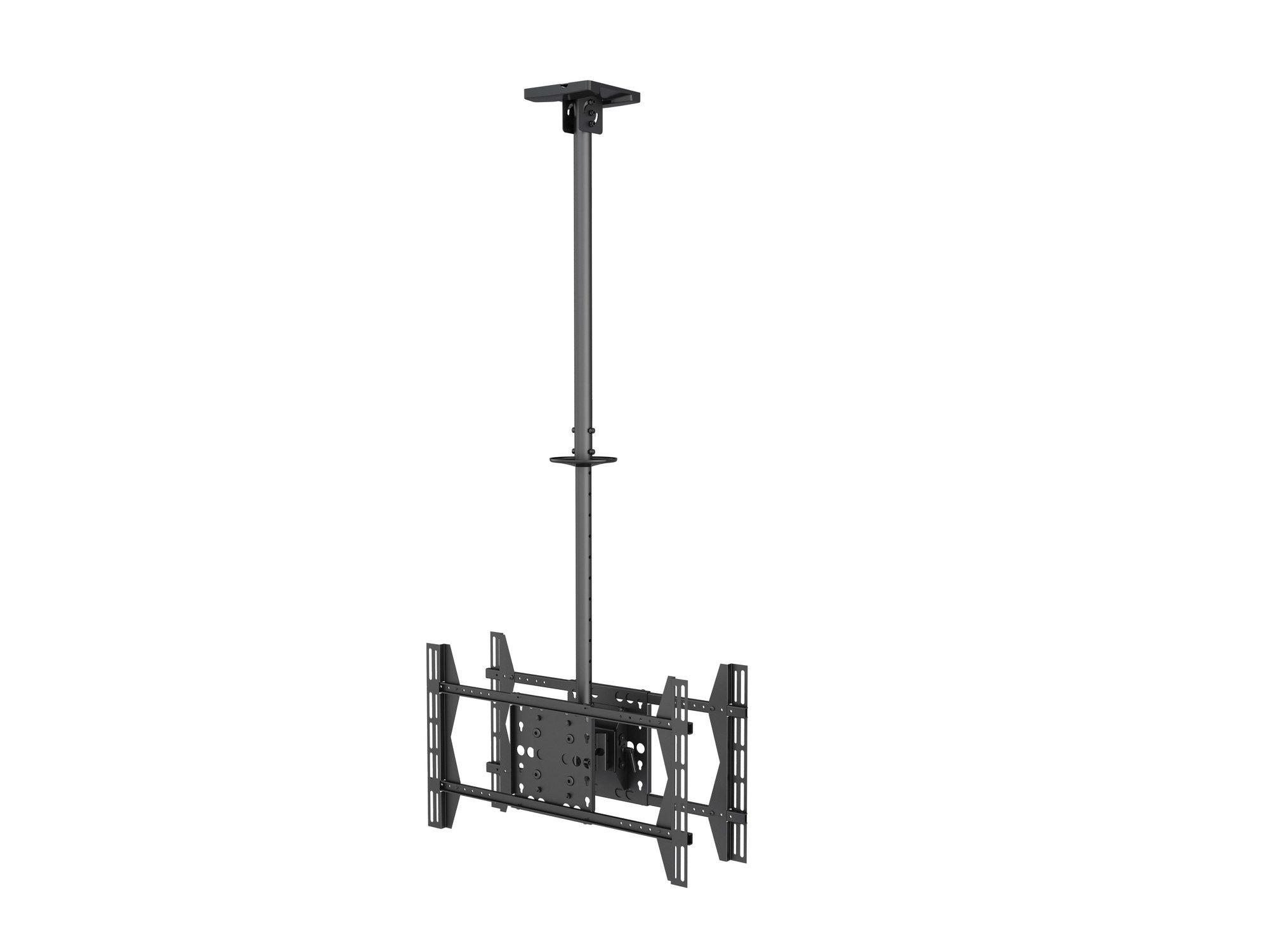 Suporte de Teto para 2 Ecrãs EQUIP 650370 (32"–65" - 80 kg - Preto)