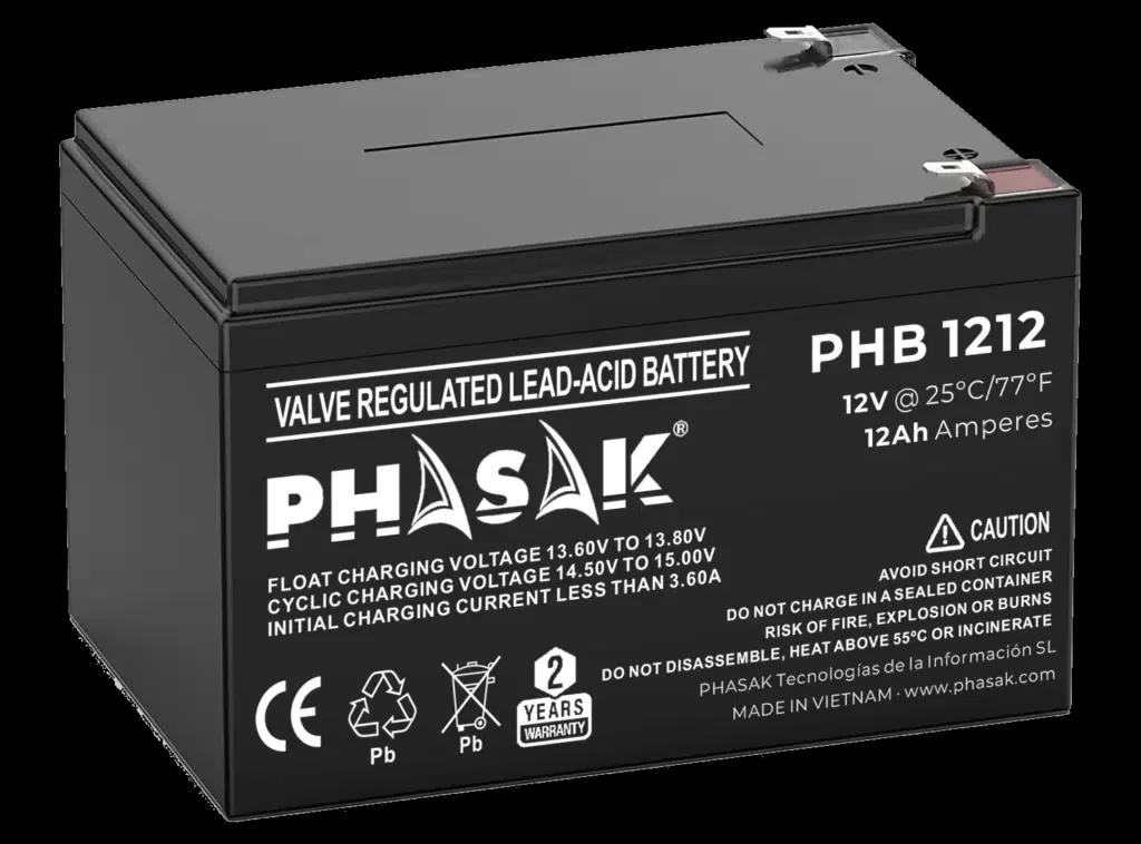 Bateria para UPS PHASAK PHB 1212 (Preto)