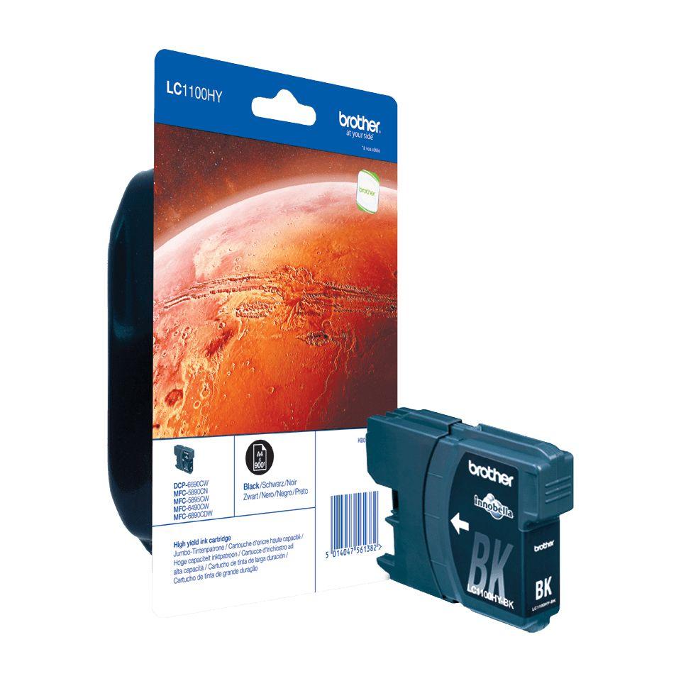 Tinteiro BROTHER LC1100HYBK (900 páginas - Preto), miniatura 2