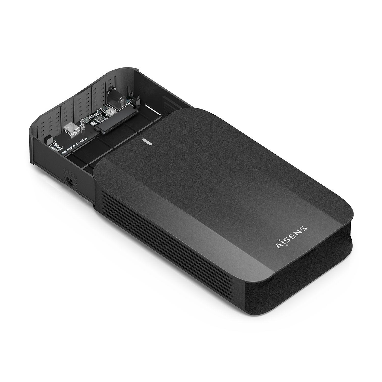 Caixa Externa para Disco Rígido AISENS ASE-3530B (3,5" - USB Type-C para USB Type-A - Preto), miniatura 3