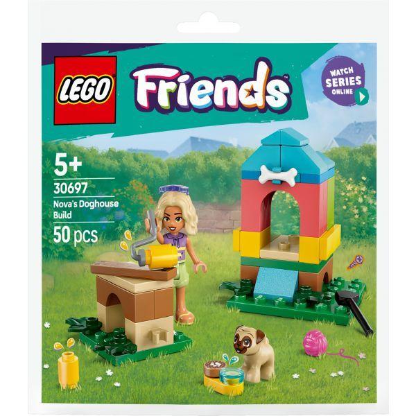 Conjunto de Construção LEGO Friends 30697 Nova Constrói uma Casota (50 Peças - Multicor)