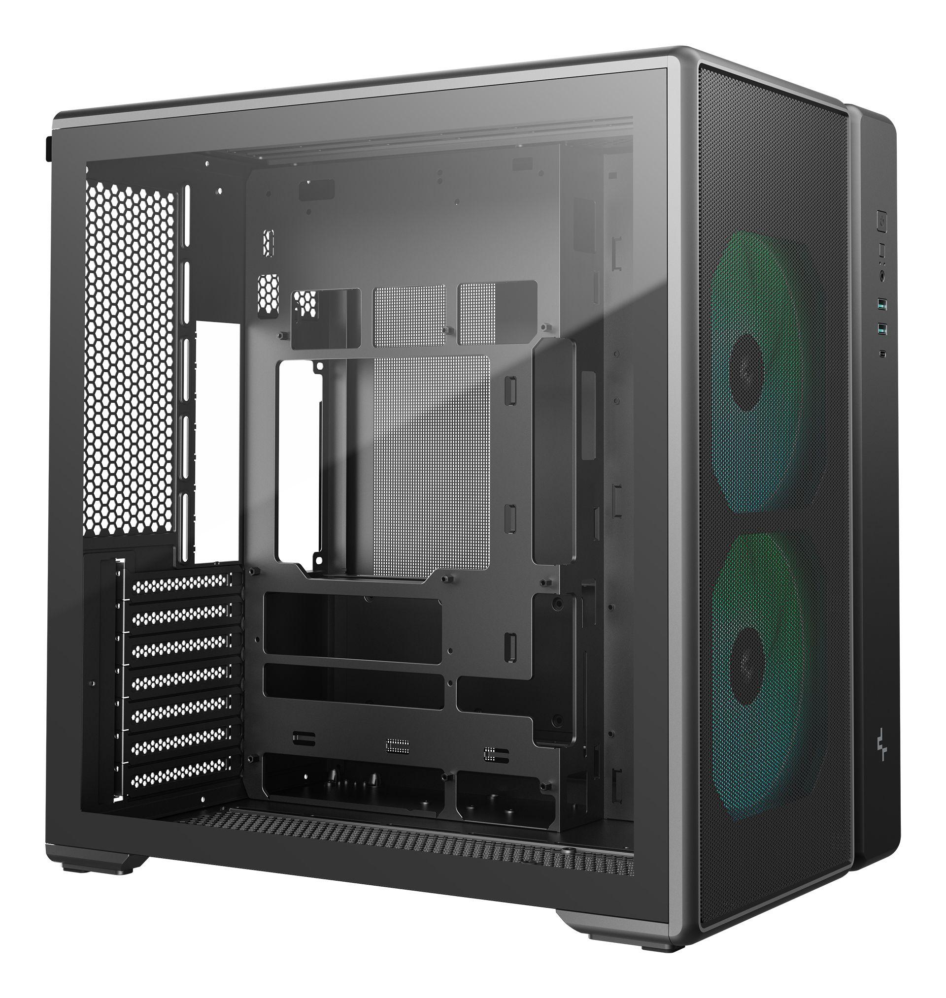 Caixa PC DEEPCOOL CG590 MESH 2F (micro ATX, ITX, ATX - Midi Tower - 16 cm - Preto) — miniatura 2
