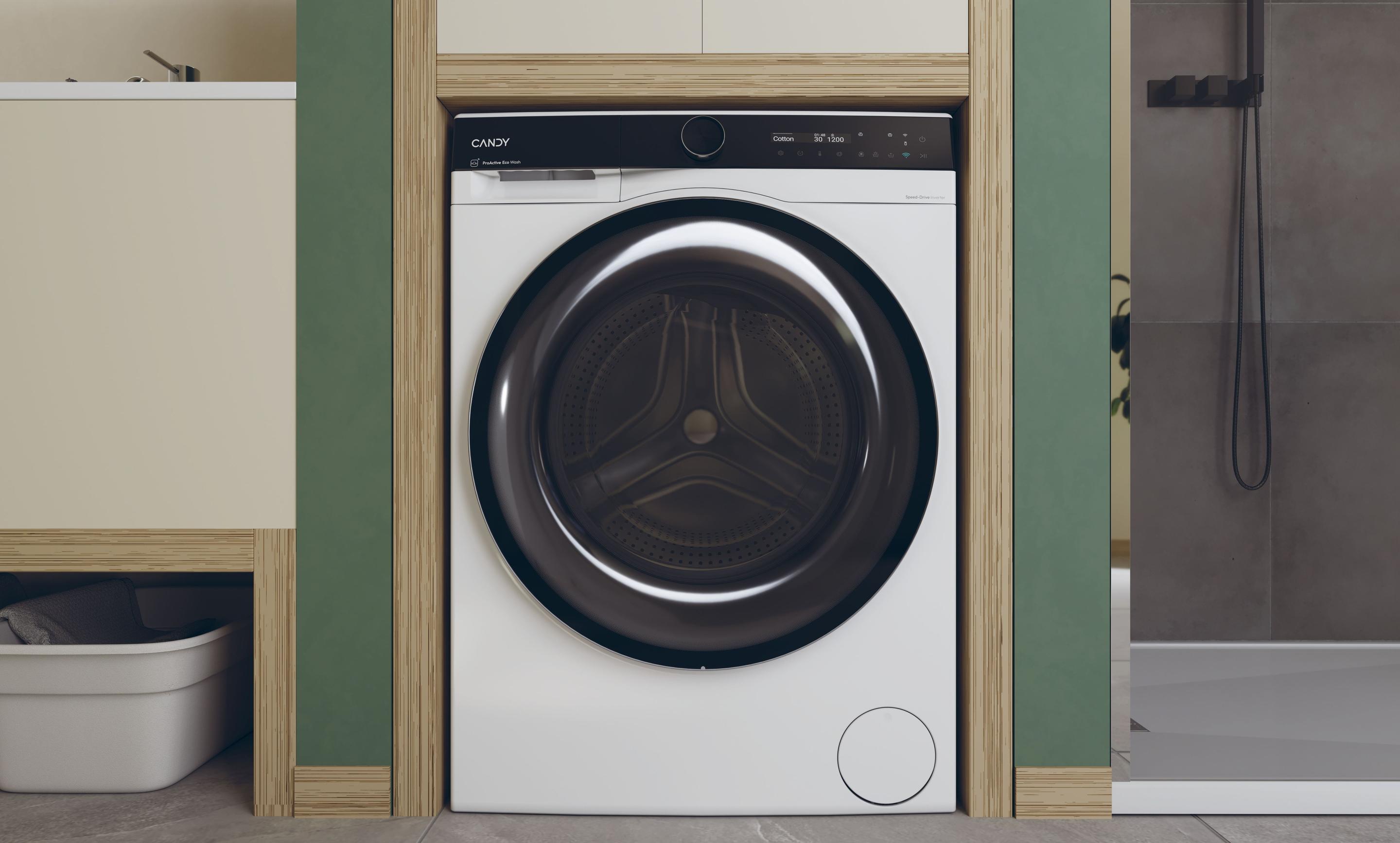 Máquina de Lavar Roupa Independente CANDY BS49B9-S (1400 RPM - B - A - Branco e Preto) — miniatura 10