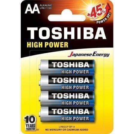 Pilhas AA TOSHIBA R6AT BL4 (Multicor)