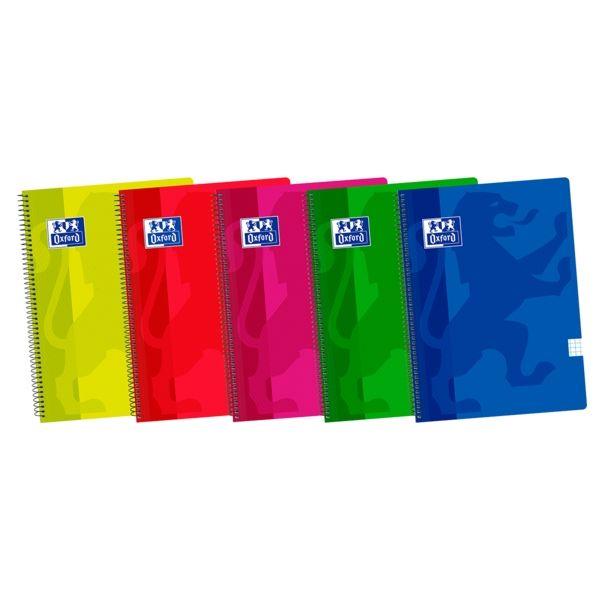 Caderno Espiral OXFORD School Classic (Plástico resistente - Cores sortidas)