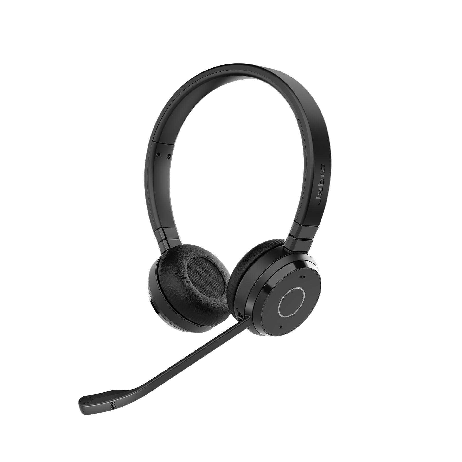 Headset JABRA Evolve 65 TE UC Stereo (Binaural - Com fios e sem fios - Circum-aural - Preto)