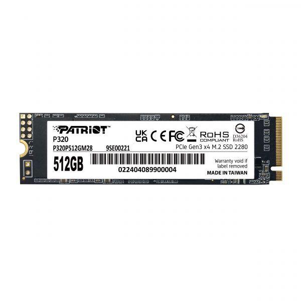 SSD PATRIOT Viper P320 (512 GB - M.2 2280 - PCI Express 3.0 NVMe)