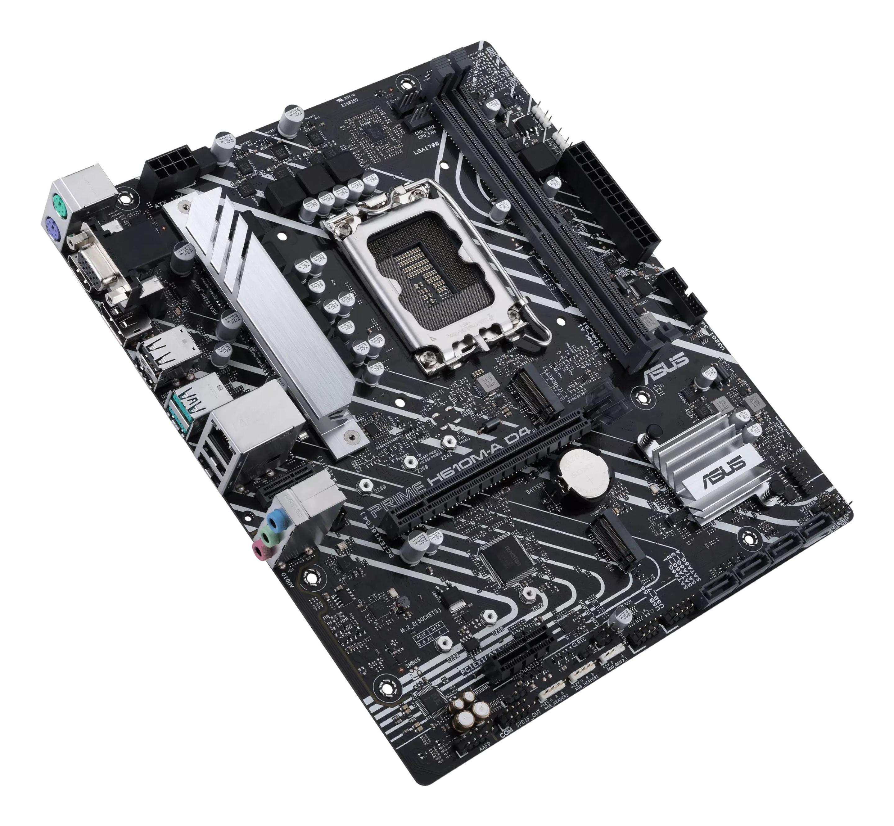Motherboard ASUS PRIME H610M-A D4-CSM (LGA 1700 - micro ATX - Duplo canal - Preto) — miniatura 5