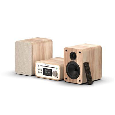 Micro Sistema de Áudio PURE Classic Stereo Mini (Bluetooth e Wi-Fi - Branco/Carvalho) — miniatura 3
