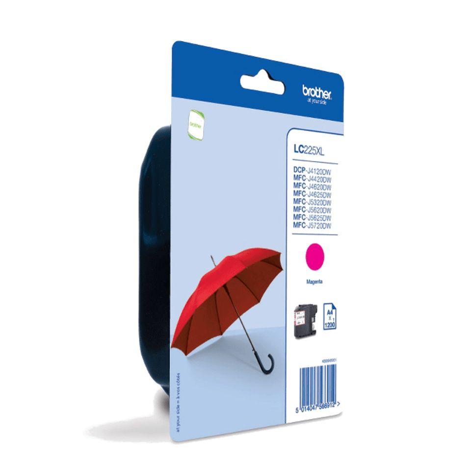 Tinteiro BROTHER LC225XLMBP (1200 páginas - Magenta) — miniatura 2