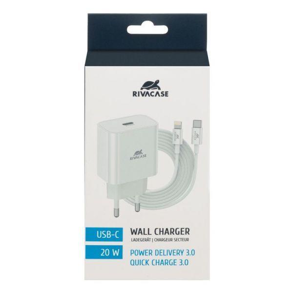 Carregador de Parede RIVACASE PS4101 WD5 (20 W - Branco), miniatura 3