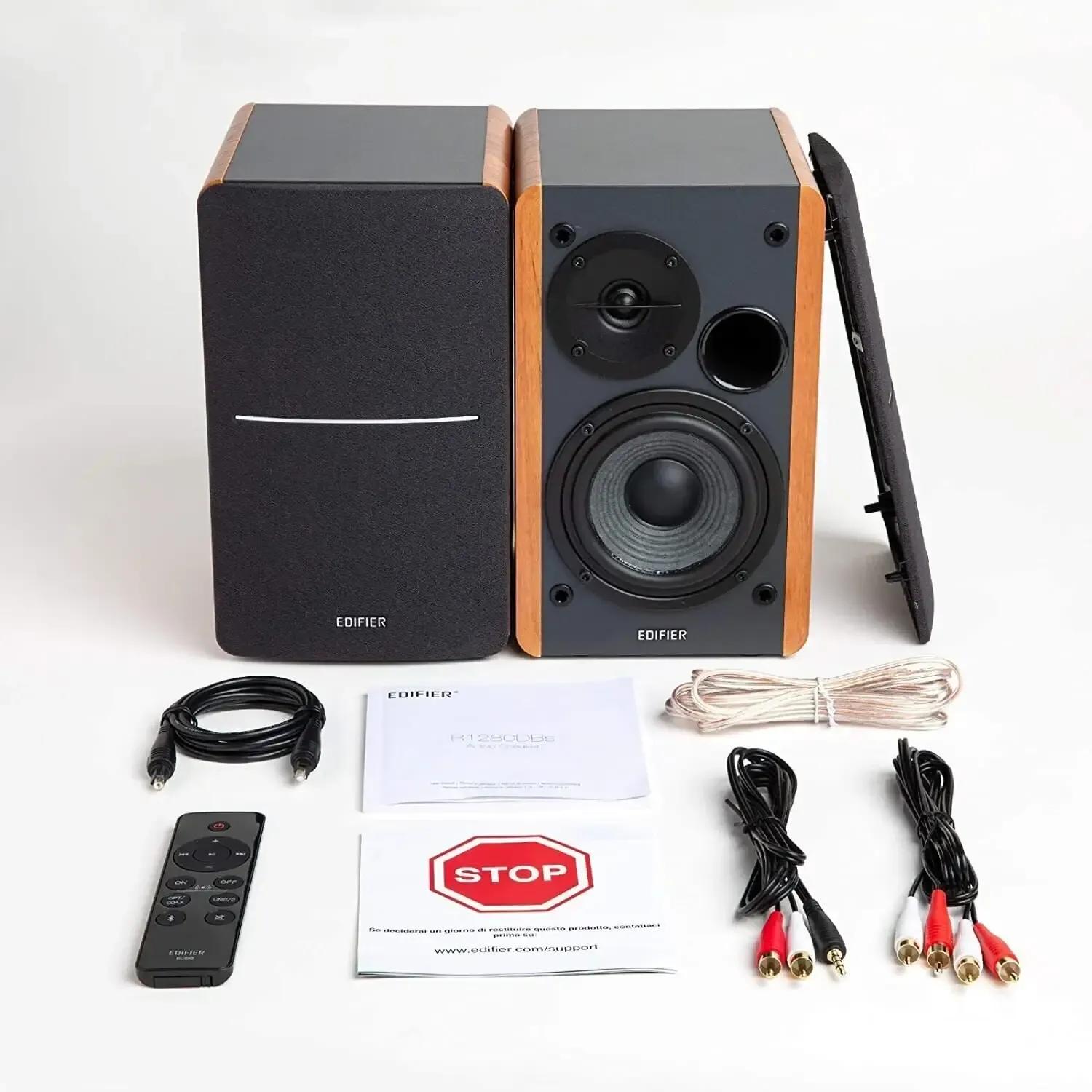 Colunas Hi-Fi EDIFIER R1280DBS (Com fios e sem fios - 42 W - 2,0 canais - Madeira/Preto), miniatura 5