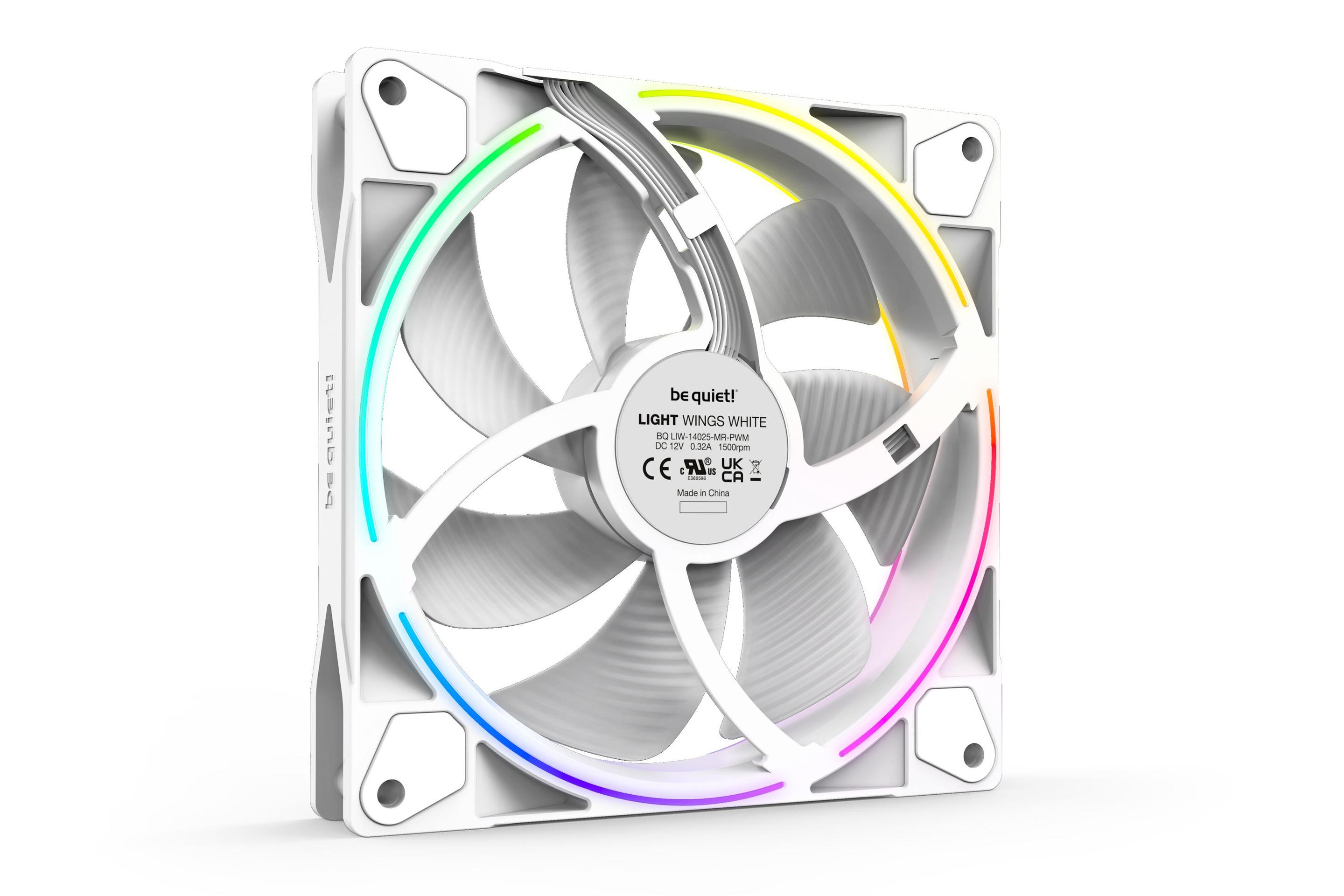 Ventoinha para Caixa PC BE QUIET! Light Wings White BL102 (3,84 W - Branco) — miniatura 4