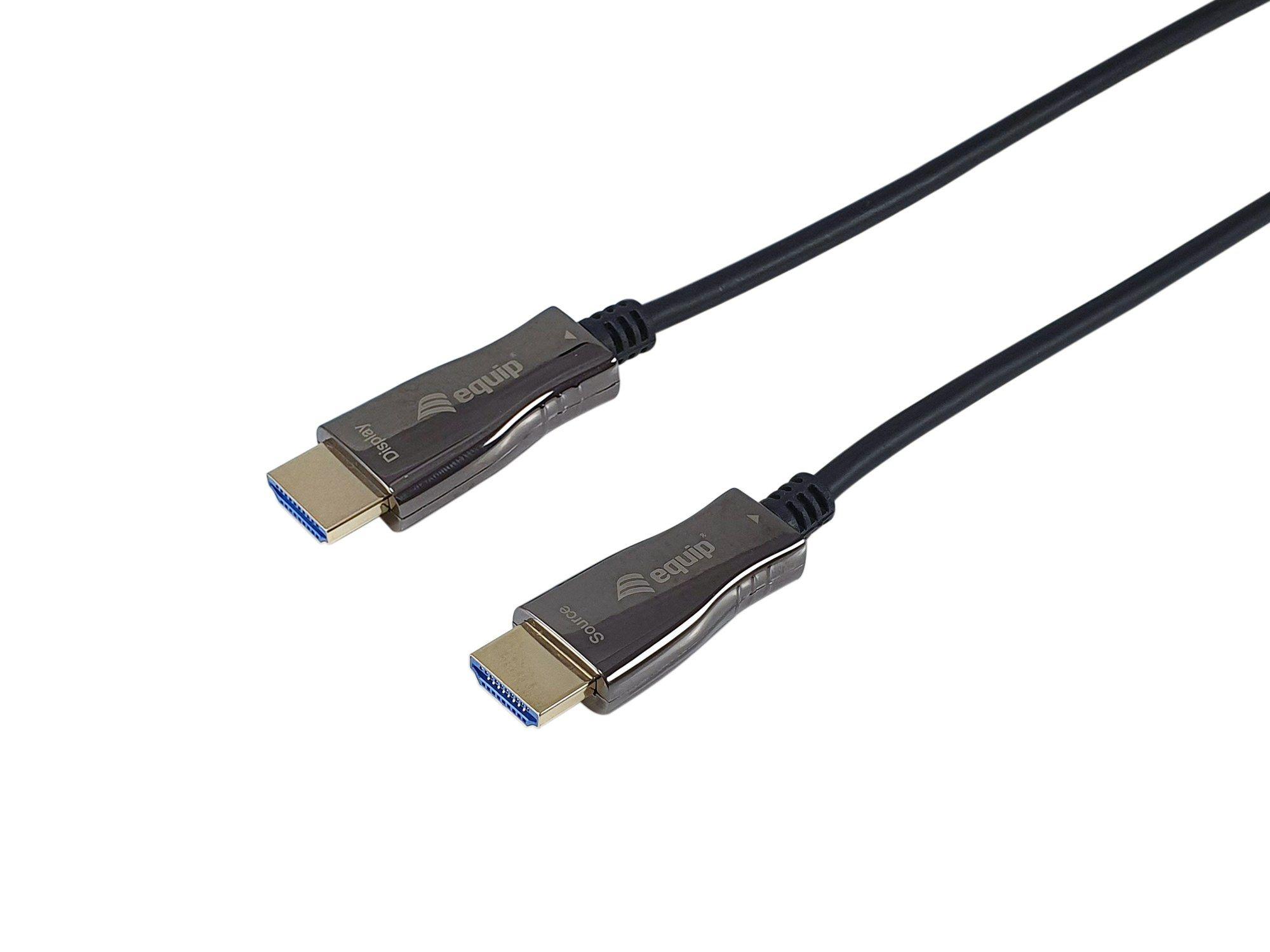 Cabo Ótico Ativo HDMI EQUIP 119433 (100 m - 240 Hz - HDMI Tipo A - Preto)