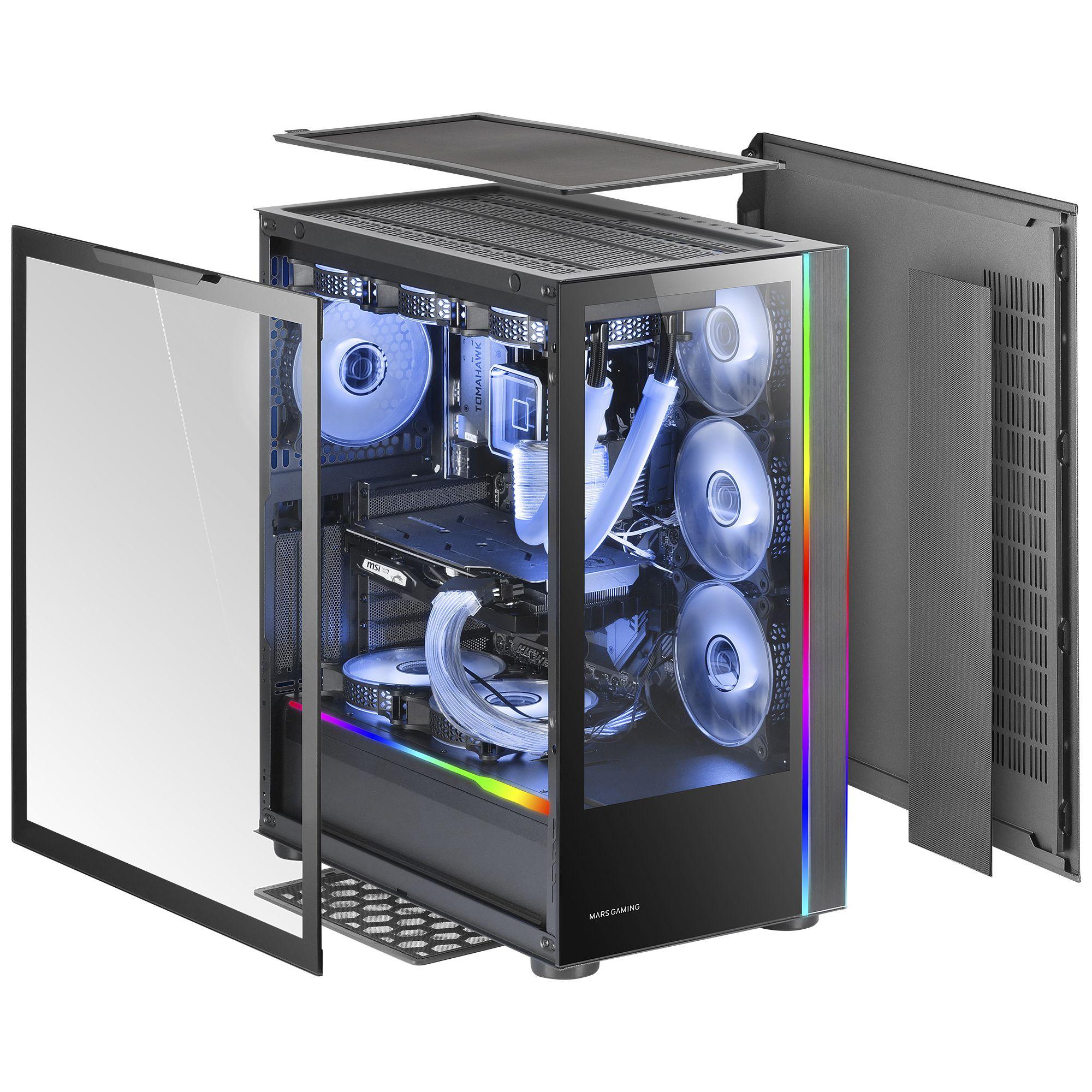 Caixa de Computador MARS GAMING MC-ULT (Torre - 18,5 cm - 39 cm - Preto) — miniatura 3