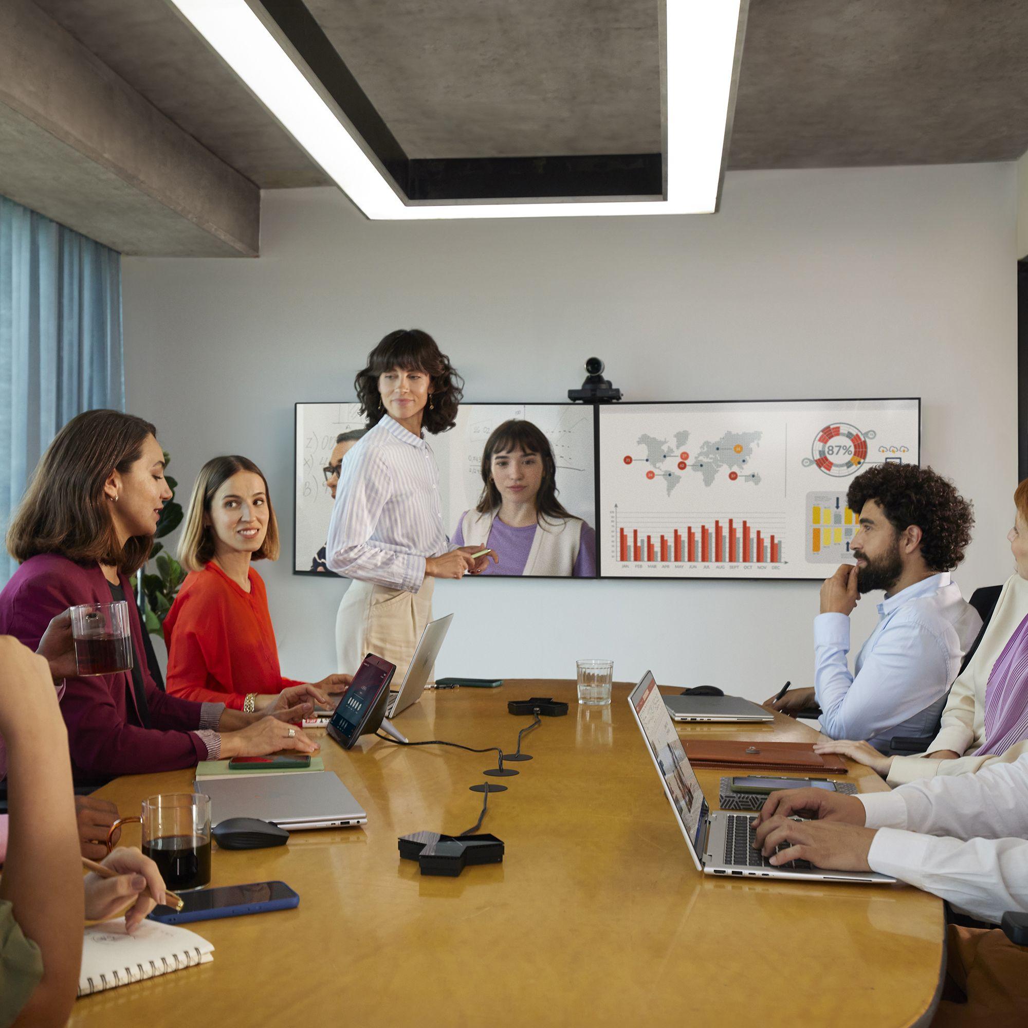 Câmara de Videoconferência HP POLY Studio E60 (1 RJ-45 - Windows e Android - Preto) — miniatura 4
