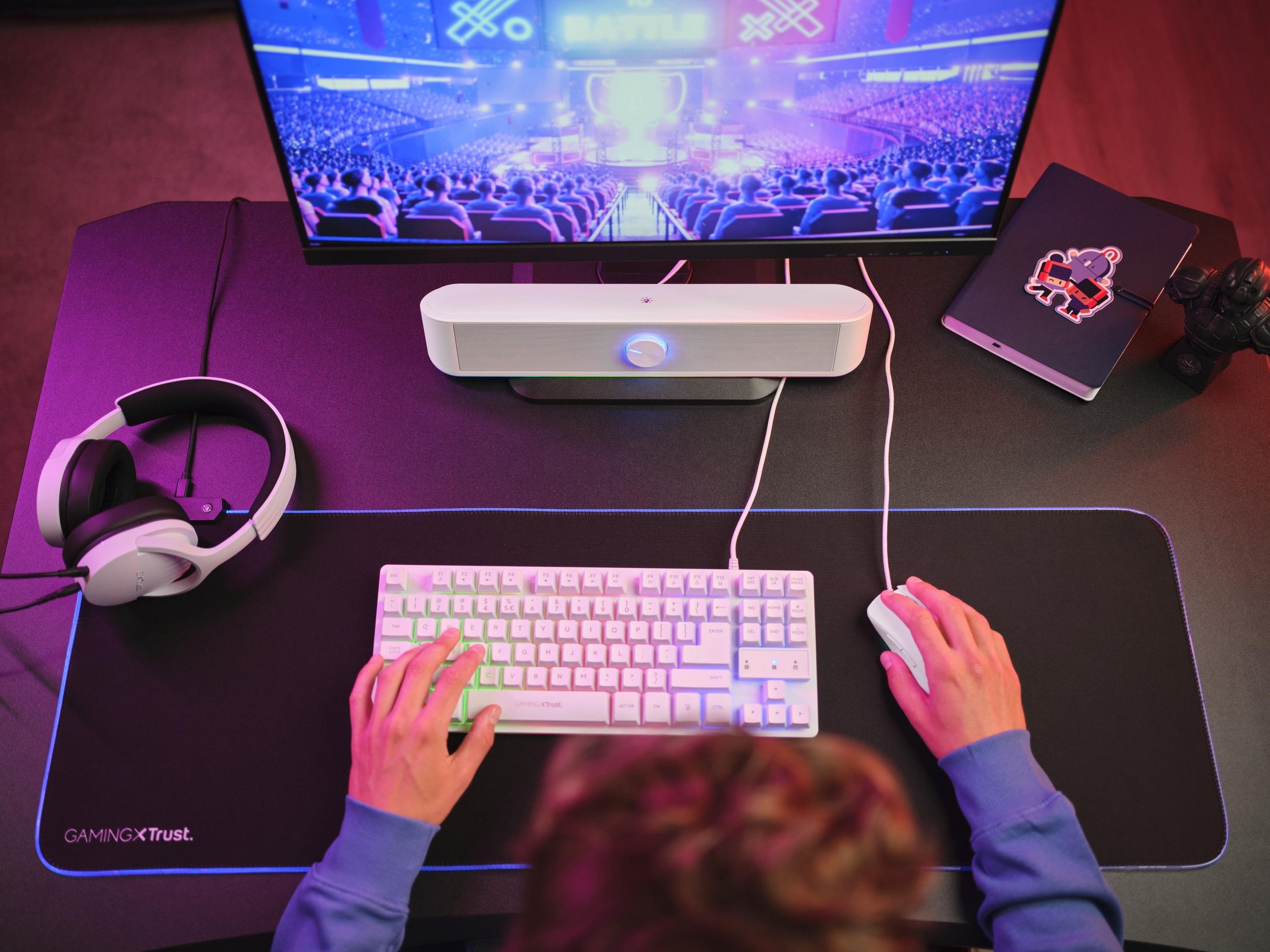 Coluna de Som para Jogos TRUST GXT 619W Thorne (Com fios - 6 W - 2.0 canais - Branco) — miniatura 7