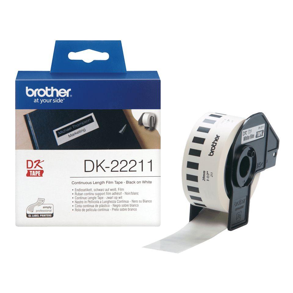 Fita de Etiquetas Contínua BROTHER DK-22211 (Branco)