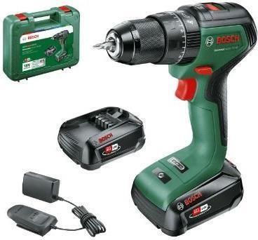 Berbequim Aparafusador sem Fios BOSCH UniversalDrill 18V-60 (Verde/Preto)