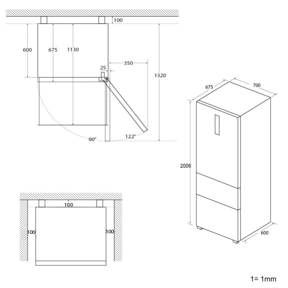 Frigorífico Combinado Independente HAIER HTW7720DNMP (486 l - hOn - 200,6x70x67,5 cm - Inox Platina) — miniatura 17