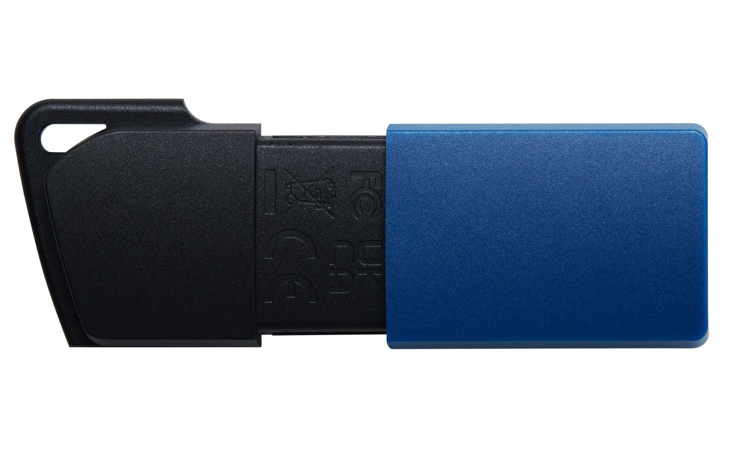 Pen USB KINGSTON DataTraveler Exodia M DTXM/64GB (64 GB - Deslizante - USB Type-A - Preto/Azul) — miniatura 2